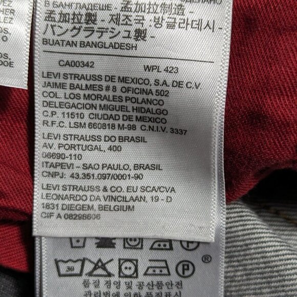 Vintage LEVIS 511 Men's Jeans Color Gray Size W36 -L32 With Black Leather tag - Picture 10 of 16